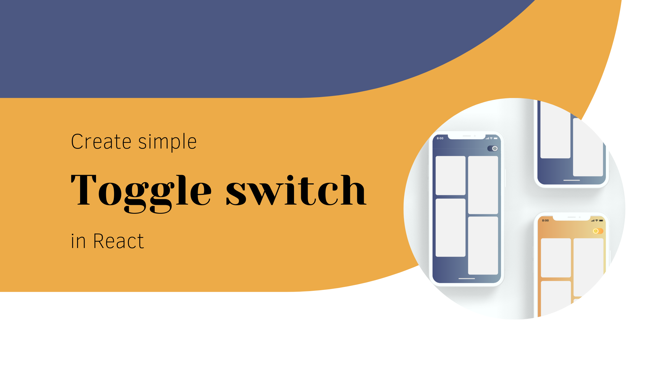 Create a simple toggle switch in react kat codes